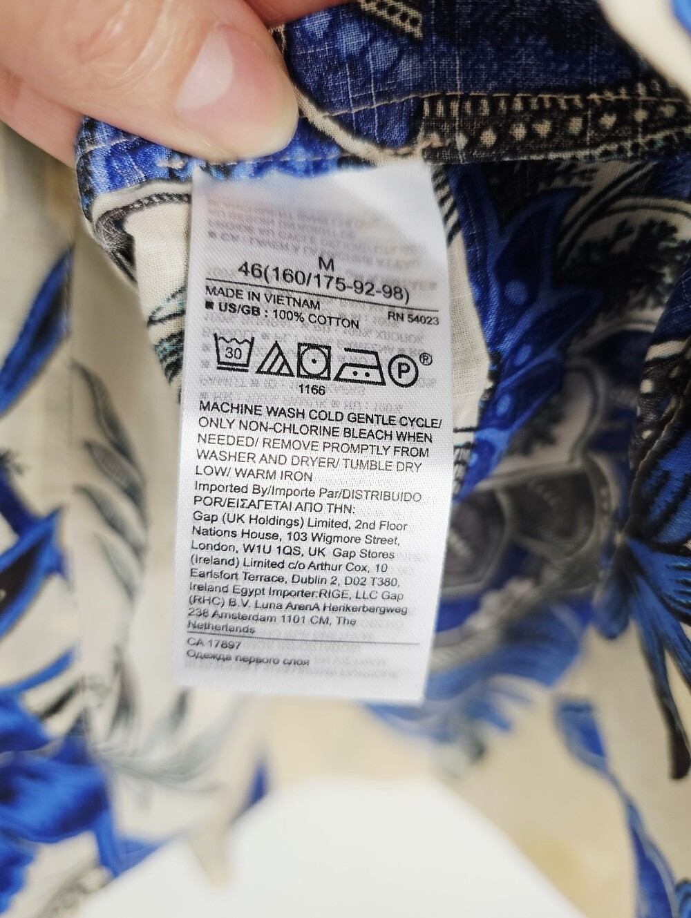 Banana Republic #852361 Square Neck Tropical Floral Boho Blouse NWT - Picture 10 of 10